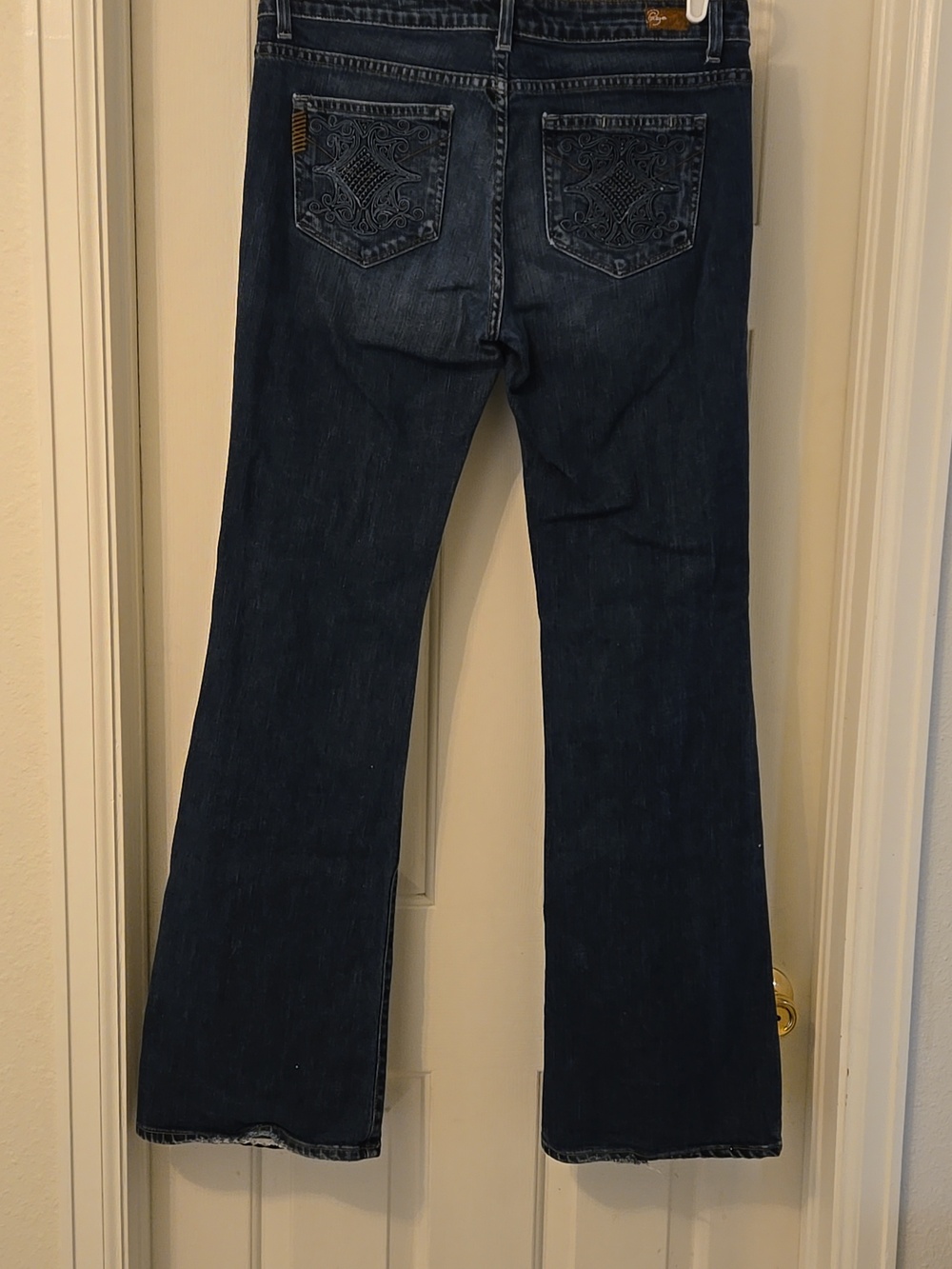 PAIGE Hollywood Hills  Embroidered Bootcut Jeans - Picture 2 of 13